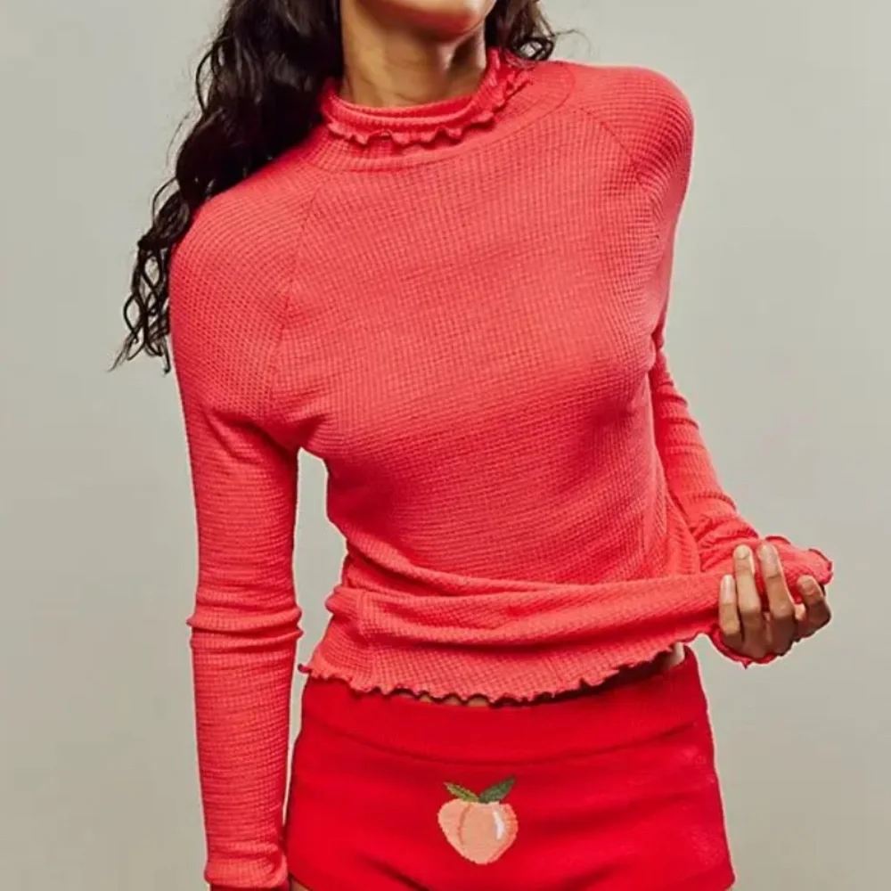 NWOT Make It Easy mock neck thermal by Intimately Free People in size XS